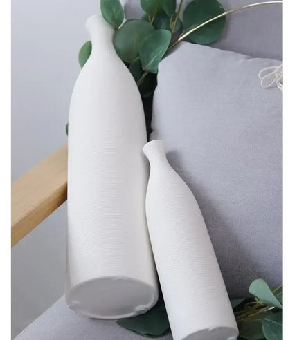 Modern black and white ceramic vase for home office décor