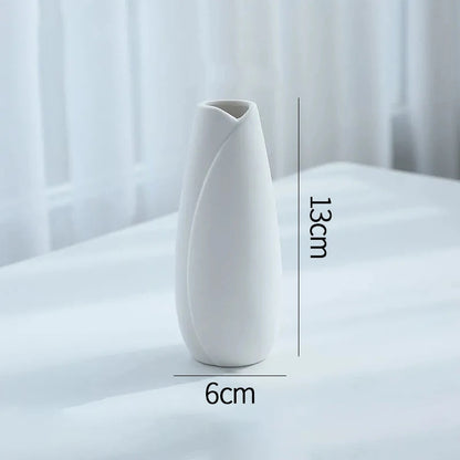Nordic Retro Ceramic Flower Bottle