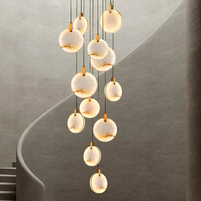 Marble Multi Rod Pendant Light