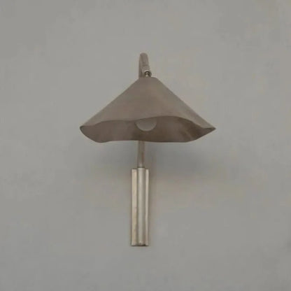 wall sconce, close-up of shade and hardware detail