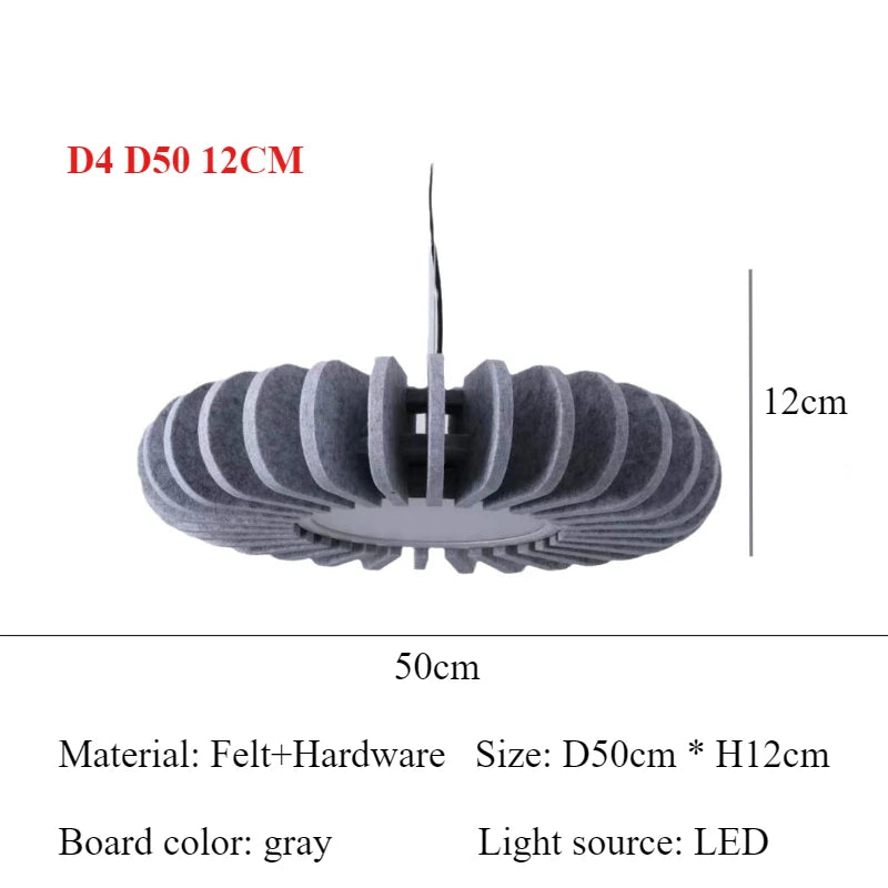 Nordic Felt Pendant Lamp
