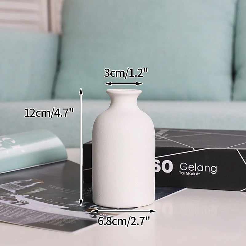 Nordic Retro Ceramic Flower Bottle