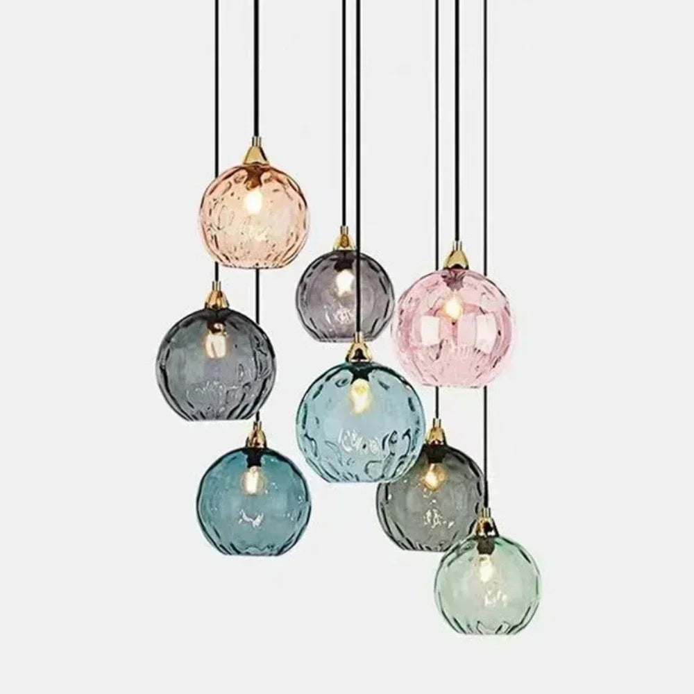 Glass Stone Multi Pendant