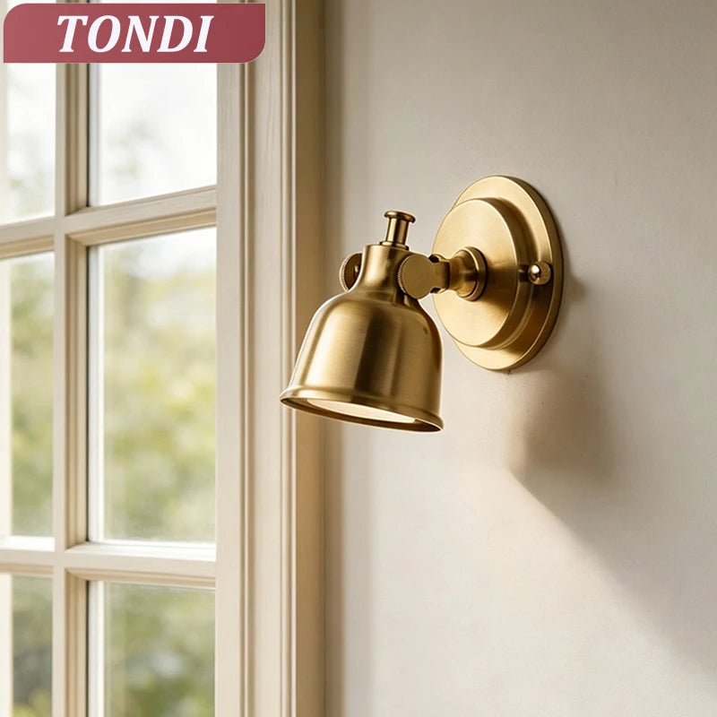 wall sconce, front view on white background