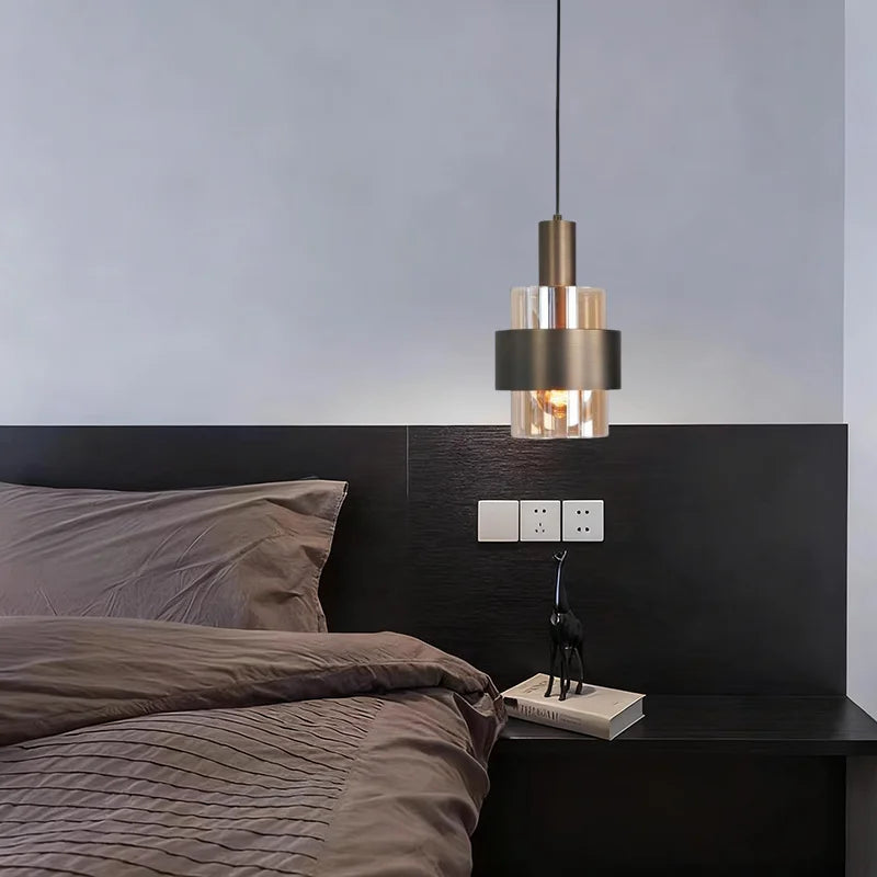 Cylinder Glass Pendant Light