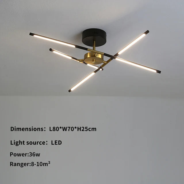 Multi head alloy chandelier rated for 90 to 260V with LED bulbs