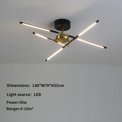 Multi head alloy chandelier rated for 90 to 260V with LED bulbs
