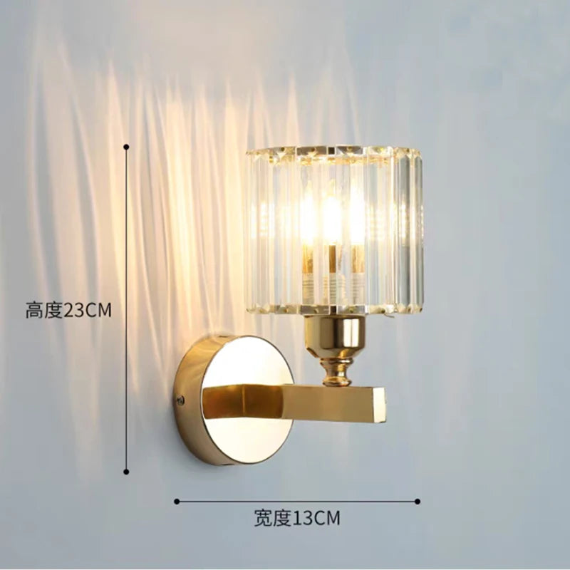 Nordic Postmodern Crystal Wall Sconce