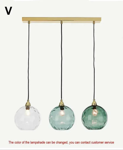 Glass Stone Multi Pendant