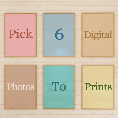 Custom 6-Piece Personalised Canvas Wall Art Set