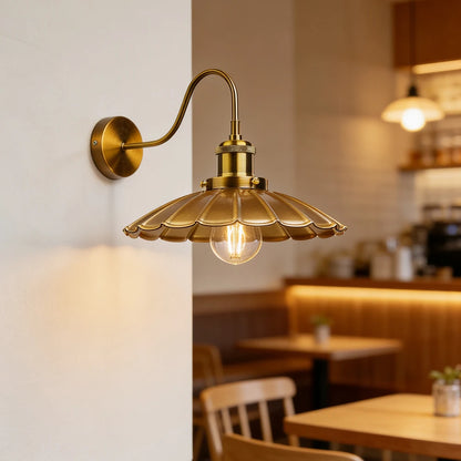black outdoor wall sconce, side profile showing mounting depth