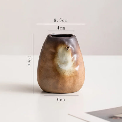 Stone Shape Ceramic Mini Vase Hydroponic Gift | Aurelia
