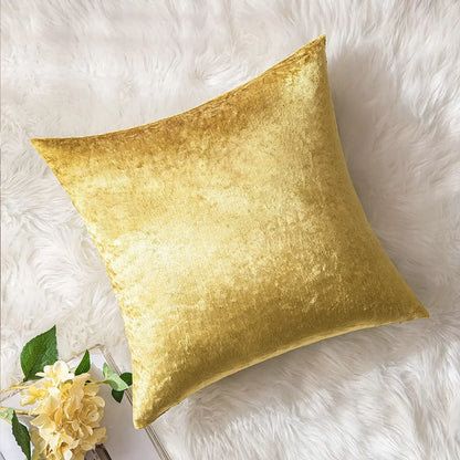 Solid Fabric Throw Pillow Cover — styling detail