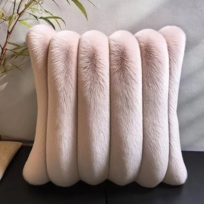 Faux Fur Throw Pillow Cover — styling detail
