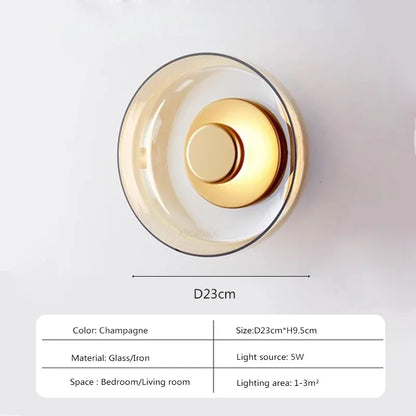 Nordic LED Glass Wall Sconce