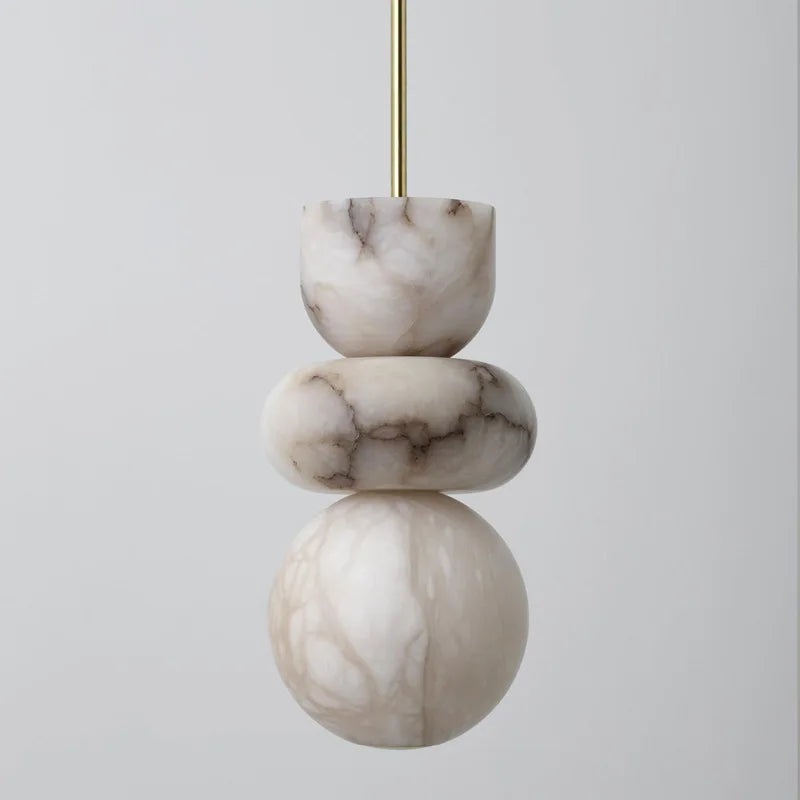 Natural Marble Pendant Light