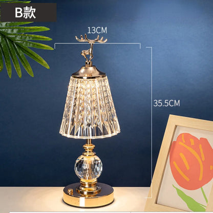 Crystal lamp Type D retro design bedroom hotel ambient light