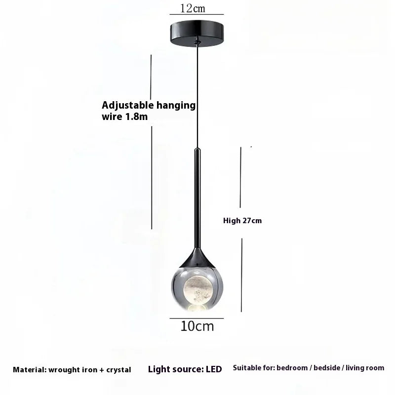 Moon Crystal Pendant Light