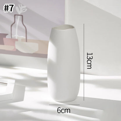 Nordic White Decorative Ceramic Vase