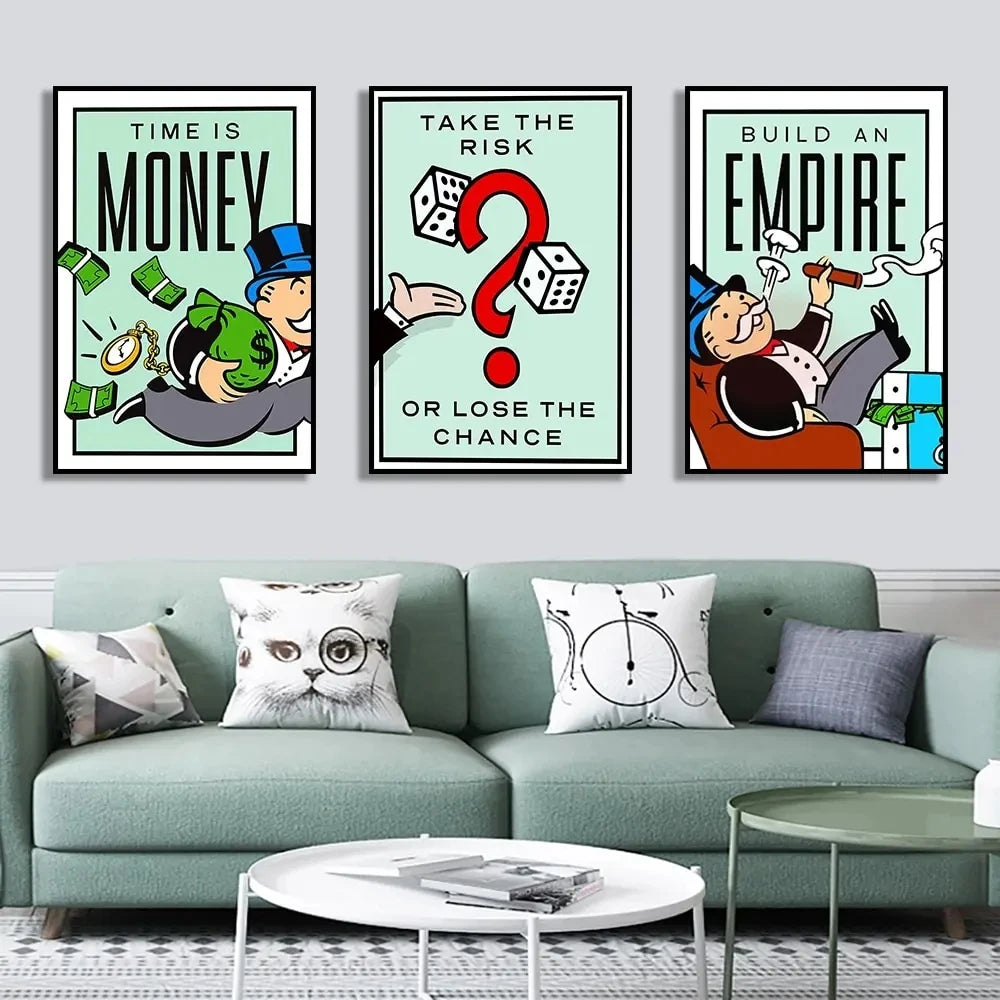 Take The Risk Motivational Quote Canvas Wall Art
