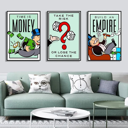 Take The Risk Motivational Quote Canvas Wall Art