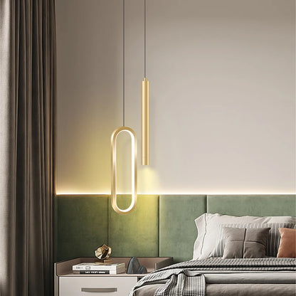 Iron Acrylic Bedside Pendant Light