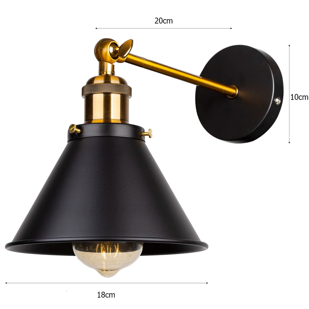 Vintage Industrial E27 Wall Sconce