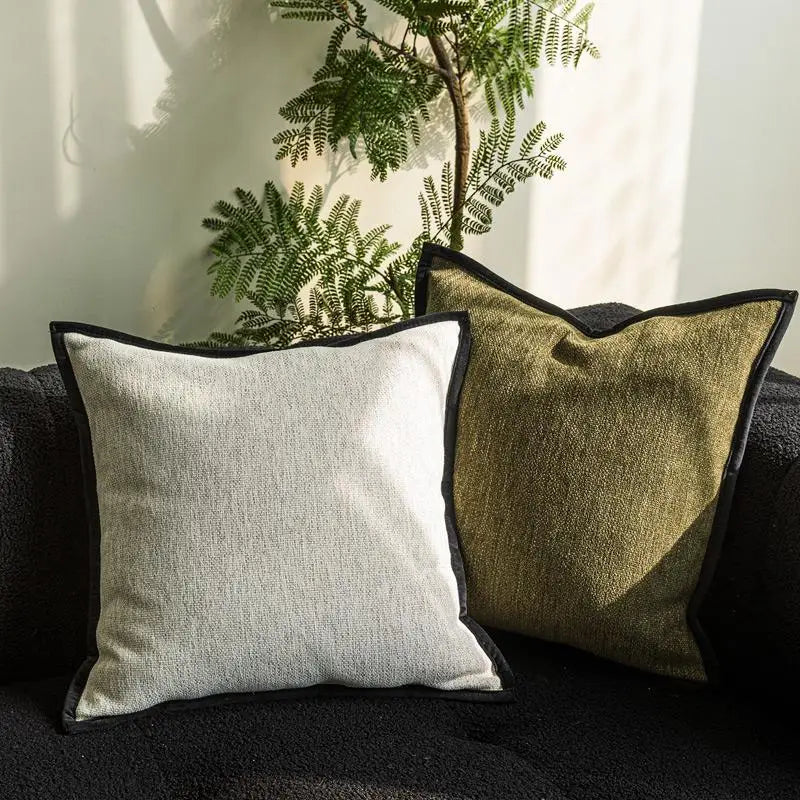 Geometric Jacquard Throw Pillow Cover — styling detail