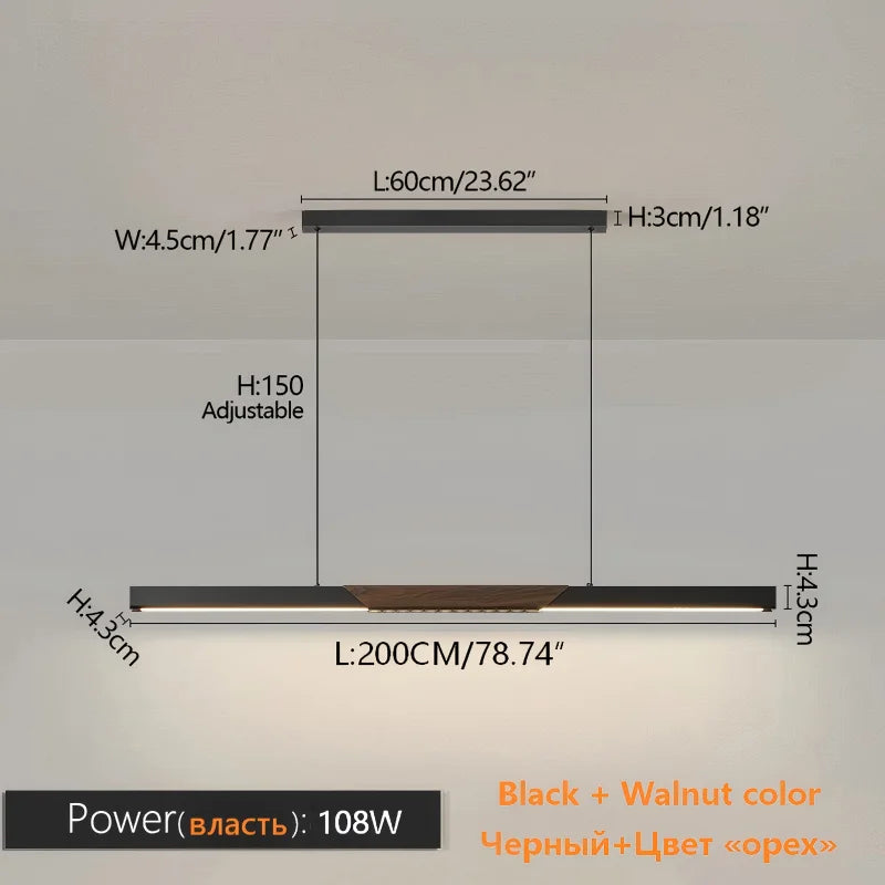 Ultra Long LED Bar Pendant