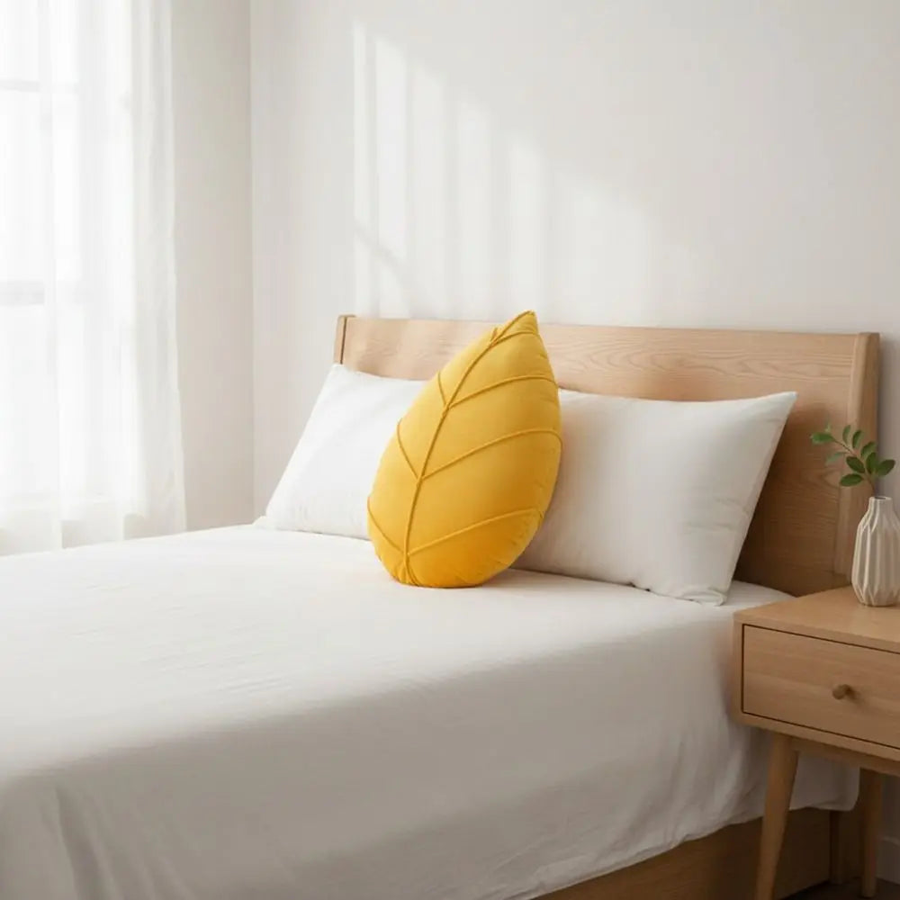 3D Leaf Shaped Decorative Pillow — alternate view