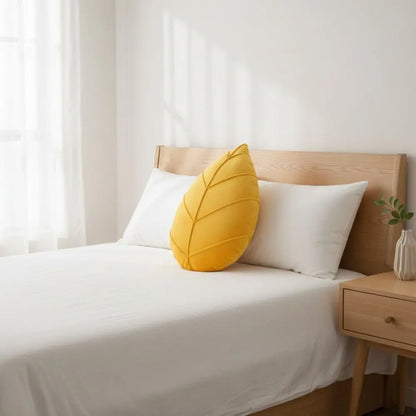 3D Leaf Shaped Decorative Pillow — alternate view