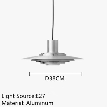 Metal UFO Disc Pendant Light