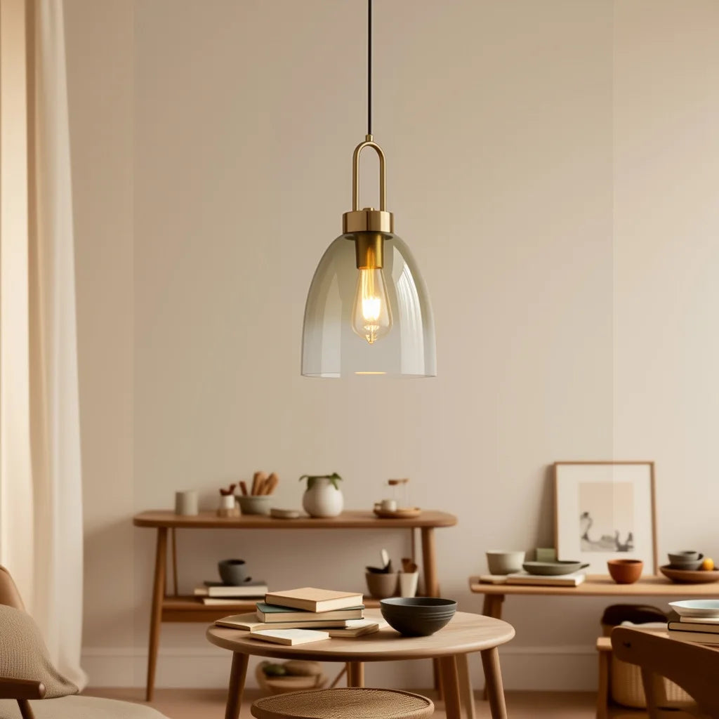 Industrial Metal Globe Pendant Light