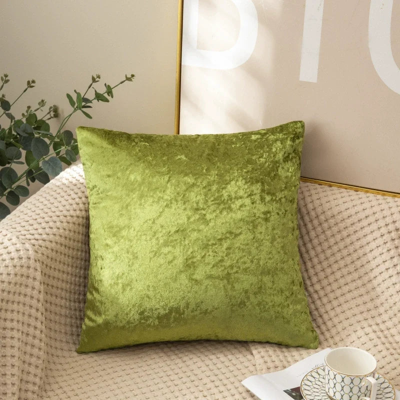 Velvet Throw Pillow Cover — styling detail