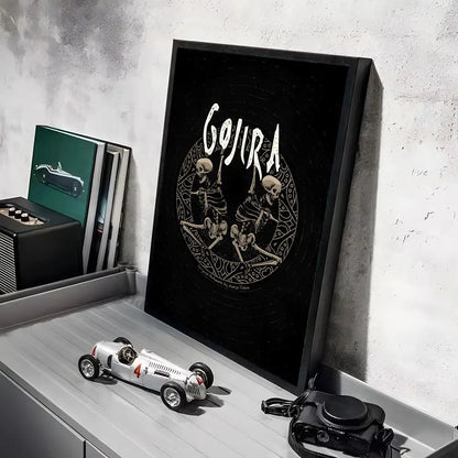Gojira Metal Band Poster Canvas Wall Art Print