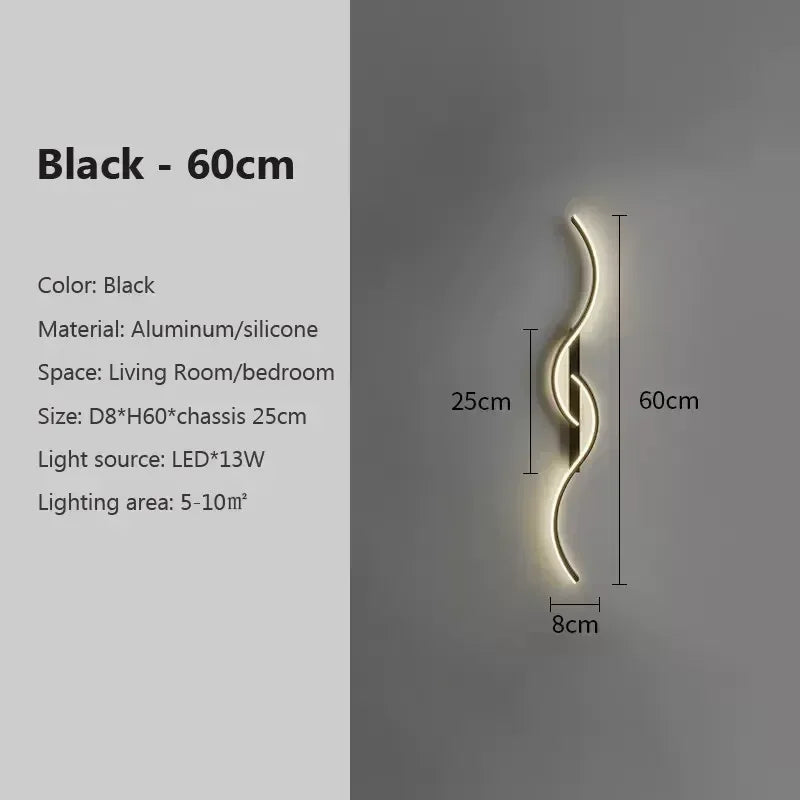 Modern LED Long Strip Wall Sconce