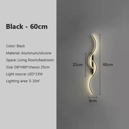 Modern LED Long Strip Wall Sconce