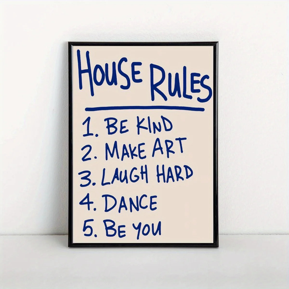 Modern Trendy Typography Text Canvas Wall Art Print
