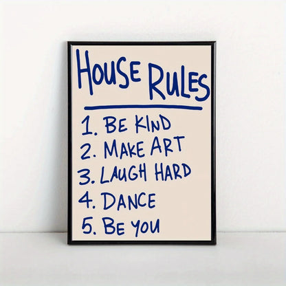 Modern Trendy Typography Text Canvas Wall Art Print