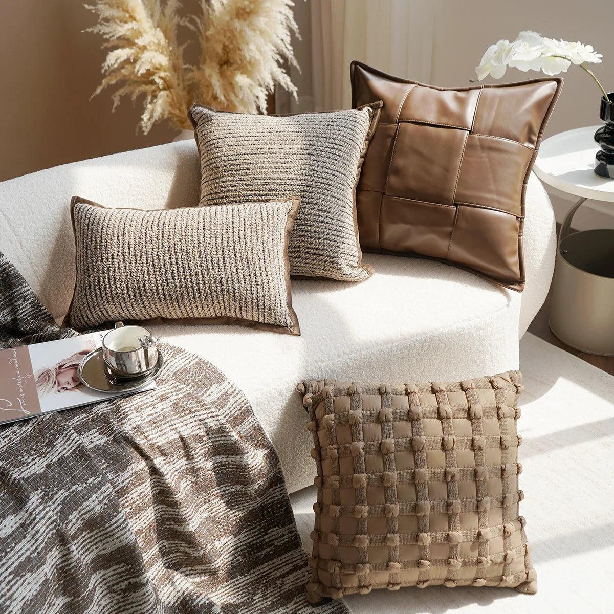 Decorative Lumbar Pillow Cover — alternate view