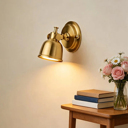 wall sconce, detail view of fixture base and arm