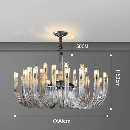 Two tier crystal chandelier for a hotel lounge, bulbs not included