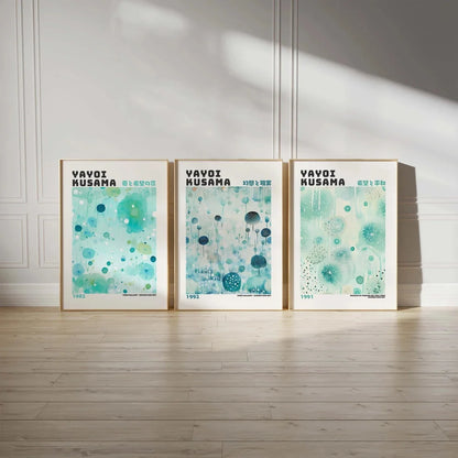 Yayoi Kusama Floral 3-Piece Canvas Wall Art Set