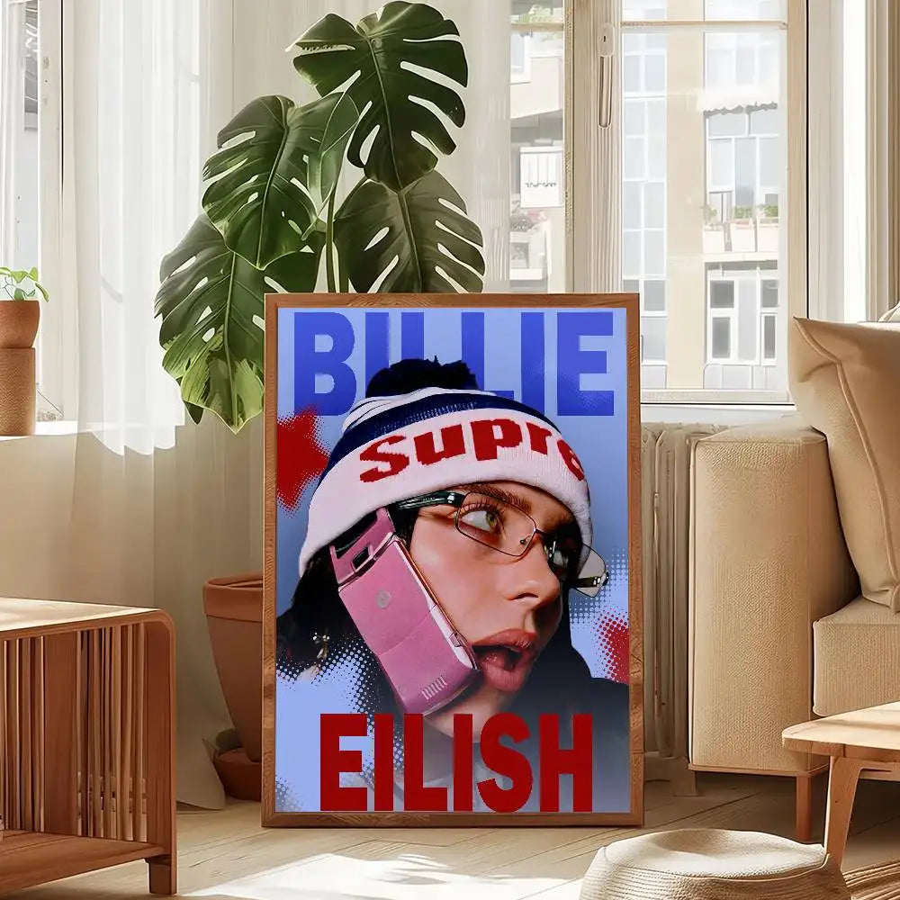 Billie Eilish Music Singer Canvas Wall Art Poster