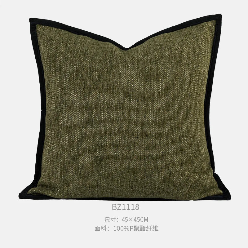 Geometric Jacquard Throw Pillow Cover — styling detail