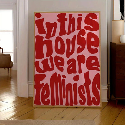 Modern Trendy Typography Text Canvas Wall Art Print