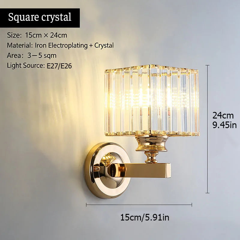 Luxury Crystal LED Wall Sconce