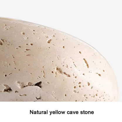Travertine Disc Pendant Light