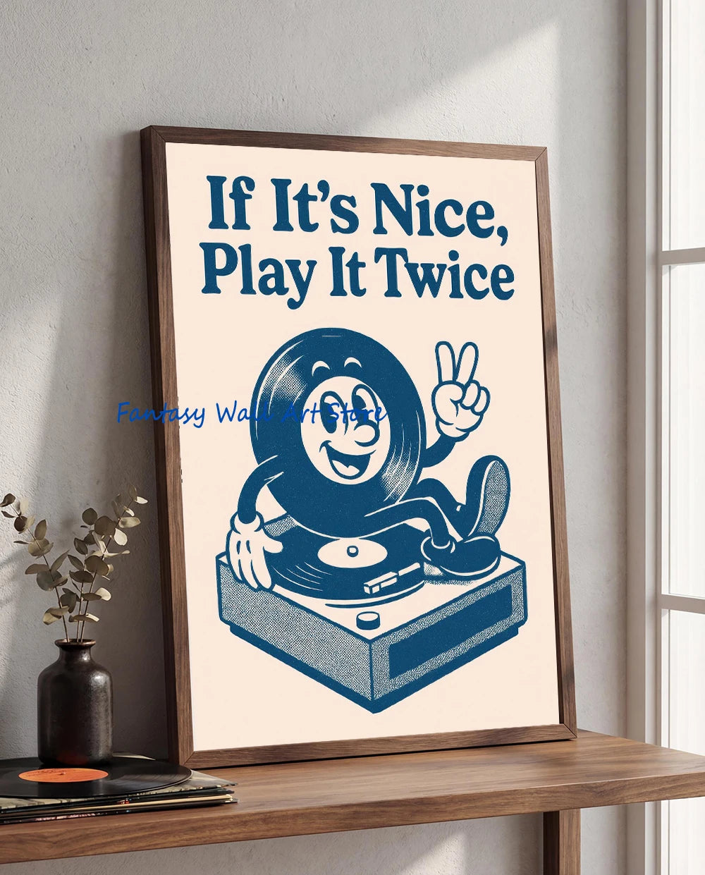 Retro Music Vinyl Record Canvas Wall Art