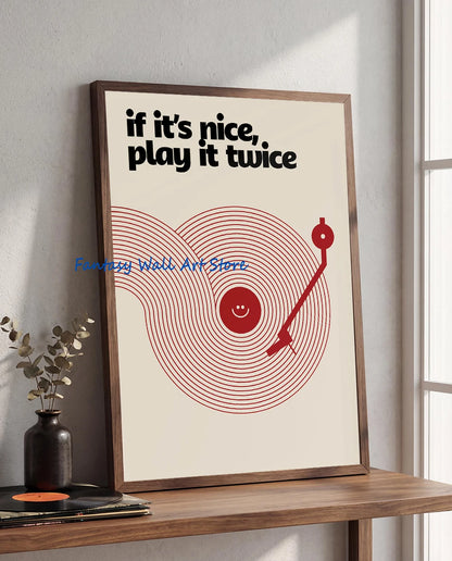 Retro Music Vinyl Record Canvas Wall Art